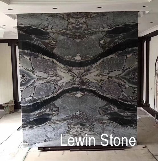 Natural Multicolor Polished Marble Slab