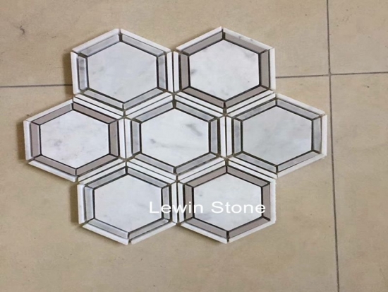 China Hex  Mosaic Marble