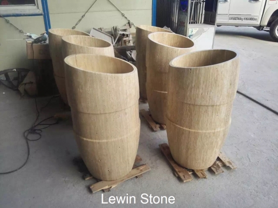 Beige Marble Pedestal Sink Beige Marble Pedestal Sink