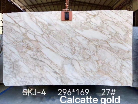 Calcatte gold marble slabs