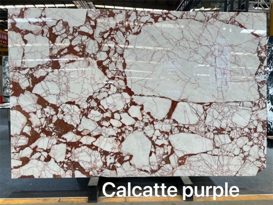 Calcatte purple marble slabs