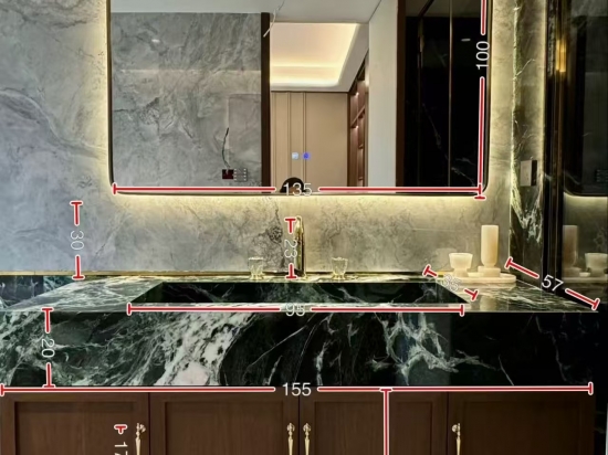 Green Marble Sink