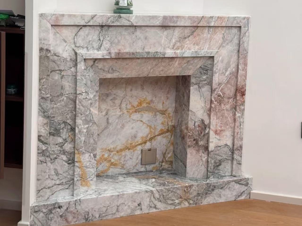 Four seasons pink fireplace
